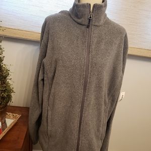 Essentials Mens Slim fit long sleeve fleece jacket